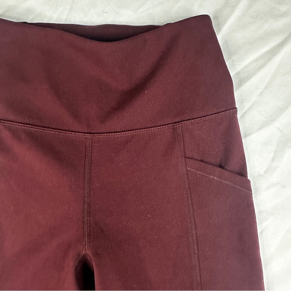 Banana Republic High Rise Legging 7/8 Length Womens Size XS Burgundy Color - 270